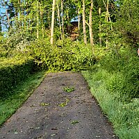 Schaden auf dem Weg zur Kapelle