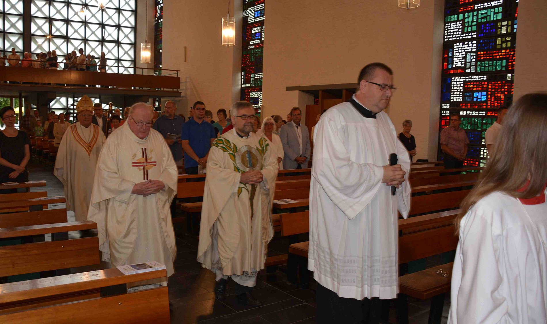 Weihbischof em. Pieschl, Pfr. Hufsky und Pfr. Kranz